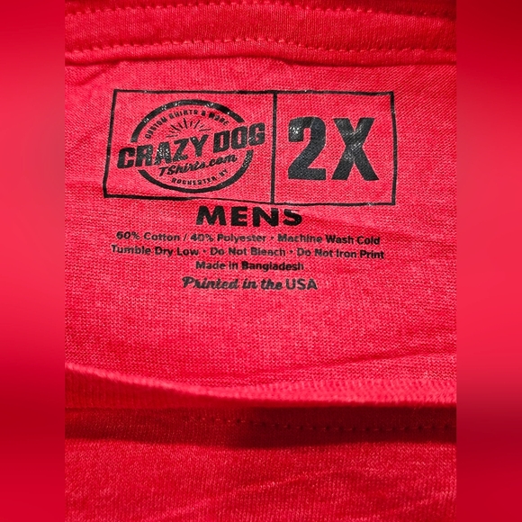 Crazy Dog Funny Men's T-Shirts- You're Killin' Me Smalls! Size 2XL, New - Picture 3 of 3